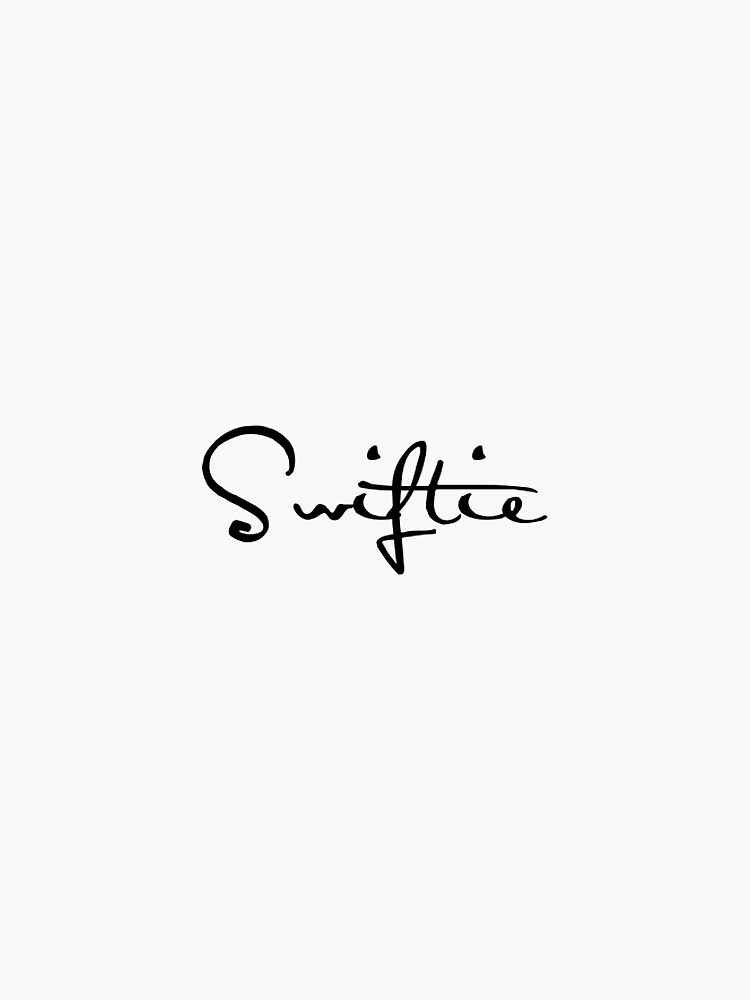 Swiftie TS Handwriting Sticker for Sale by joannanewbold  Redbubble