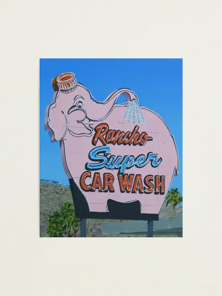 Thumbnail 1 of 3, Photographic Print, Rancho Super Car Wash designed and sold by michaelward.