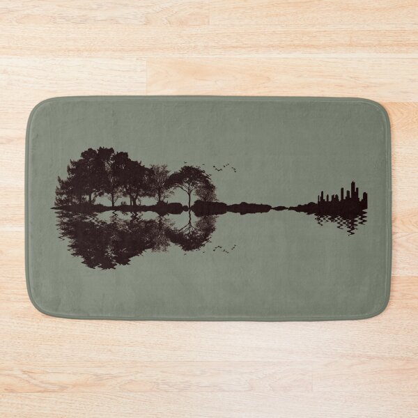 Item preview, Guitar art by trees and their reflection designed and sold by mstfcntrk.