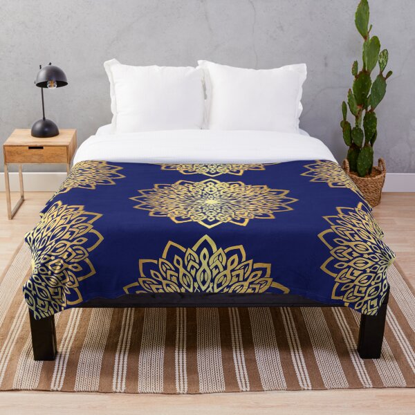 Item preview,  Golden Floral Shining Mandala  designed and sold by Sunfreestar.