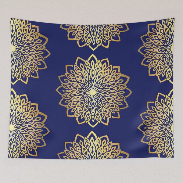 Item preview,  Golden Floral Shining Mandala  designed and sold by Sunfreestar.