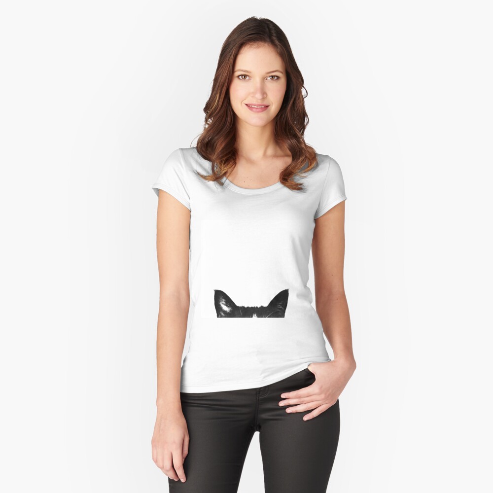 cat Fitted Scoop T-Shirt