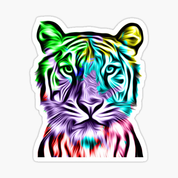 Item preview, Colorful Tiger Head designed and sold by anbartshirts.