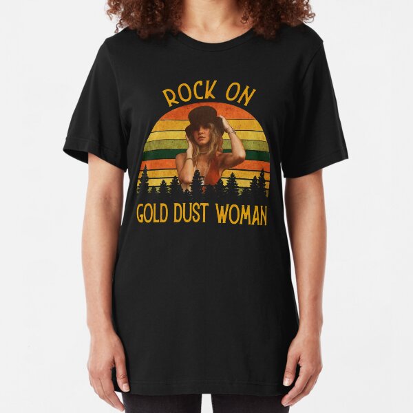 Rock On Gold Dust Woman Slim Fit T-Shirt