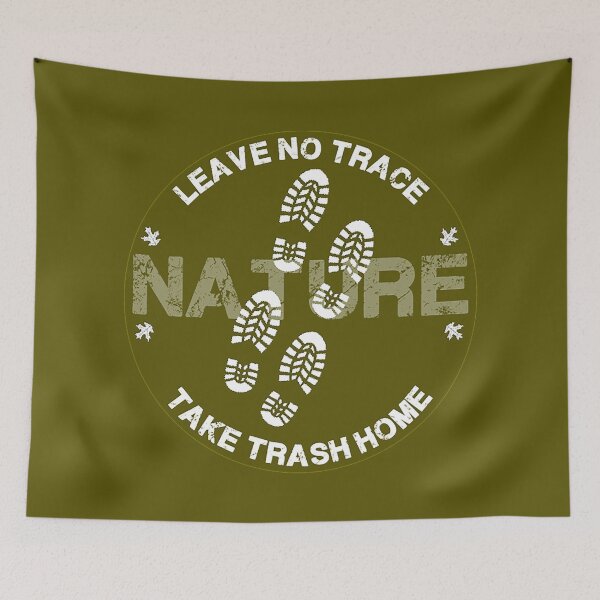 Item preview, Leave No Trace t shirt - Ecology t shirt - Wile Nature t-shirt - Off Grid - Trekking - Wild Walking - Forest Walks designed and sold by happygiftideas.