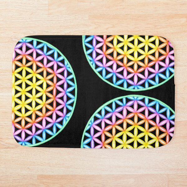 Item preview, Rainbow Flower of Life Mandala designed and sold by Sunfreestar.