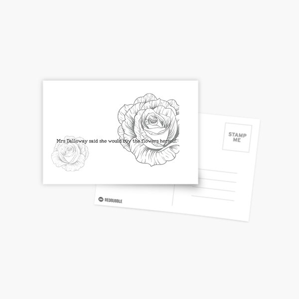 First Lines - Mrs Dalloway Postcard