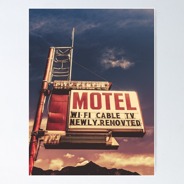 Item preview, Retro Vintage Motel Sign designed and sold by mrdoomits.