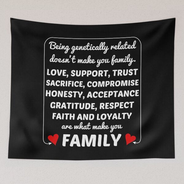 Item preview, Family Is Not Blood - Black designed and sold by 4wordsmovement.