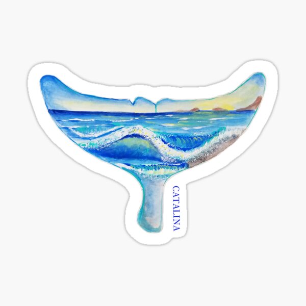 Catalina Painted Flukes Sticker