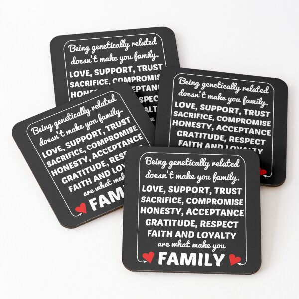 Item preview, Family Is Not Blood - Black designed and sold by 4wordsmovement.