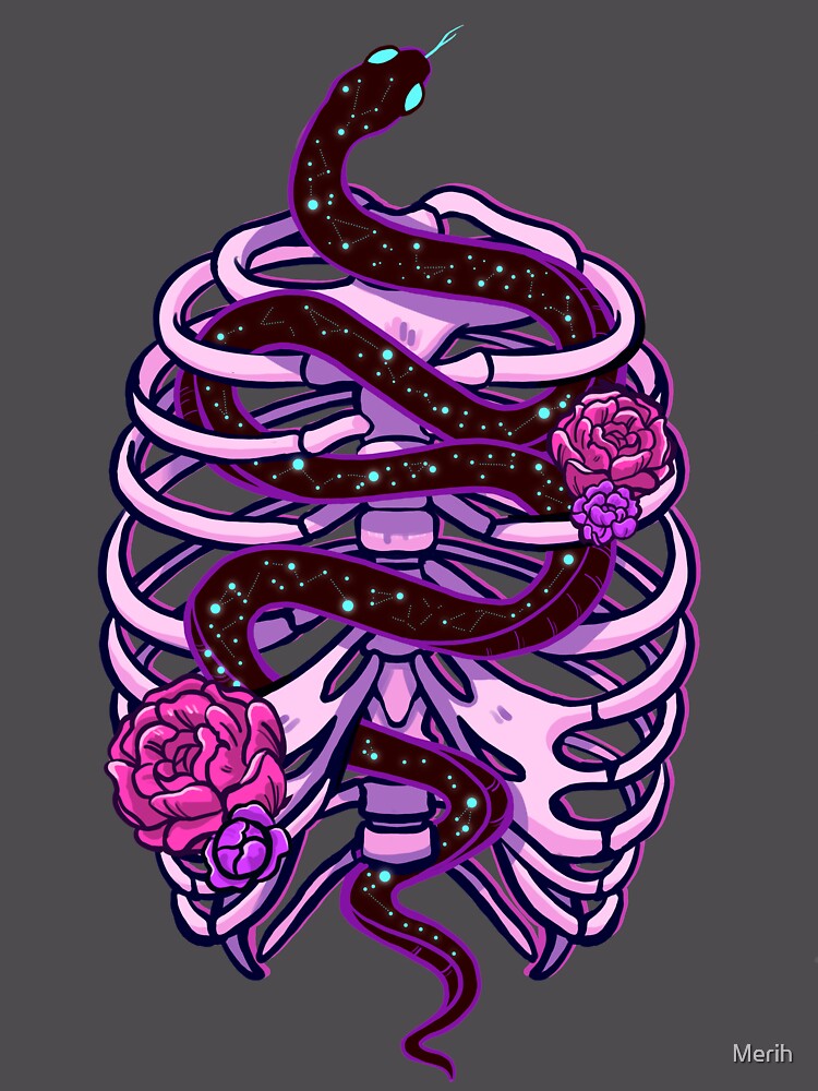 Thumbnail 6 von 6, Premium Oversized Pullover, Inside Out Ripcage Snake designt und verkauft von Merih.