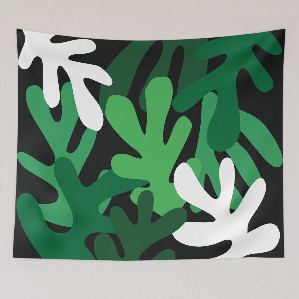 Item preview, Green Leaves Cutouts Pattern designed and sold by kapotka.