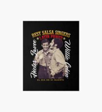 Willie Colon, Hector Lavoe - El dia de mi Suerte. Fania Art Board Print