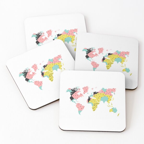 Item preview, Colorful World Map Outline  designed and sold by hollanov98.