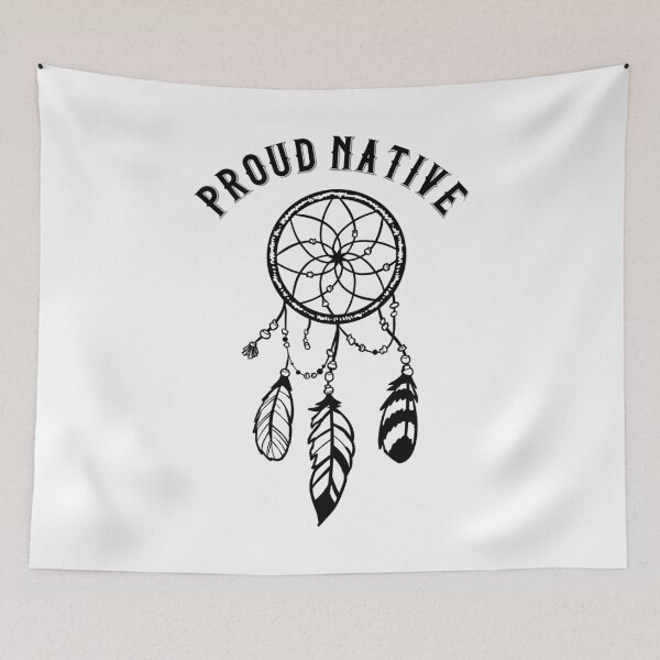 Item preview, Proud Native Quote American Indian Pride Dreamcatcher Art Raglan Baseball design designed and sold by CreatedByHeidi.