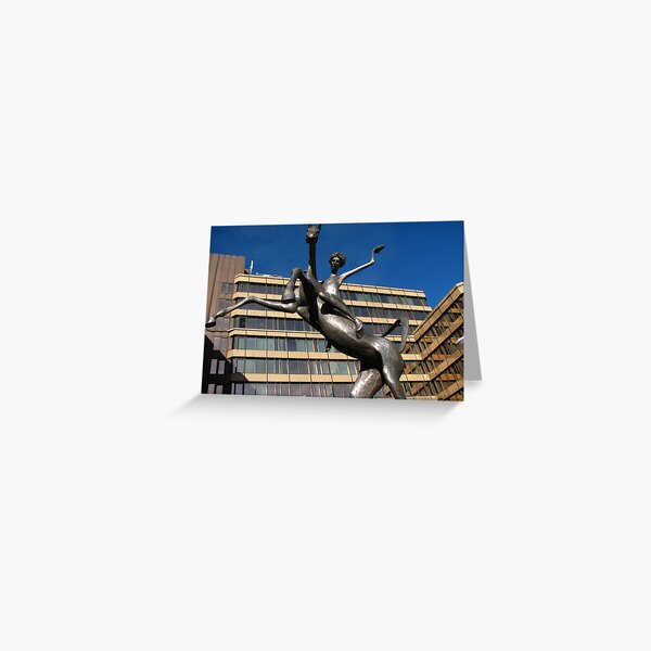 Horse and Rider, Sheffield Greeting Card