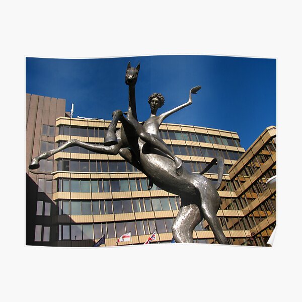 Horse and Rider, Sheffield Poster