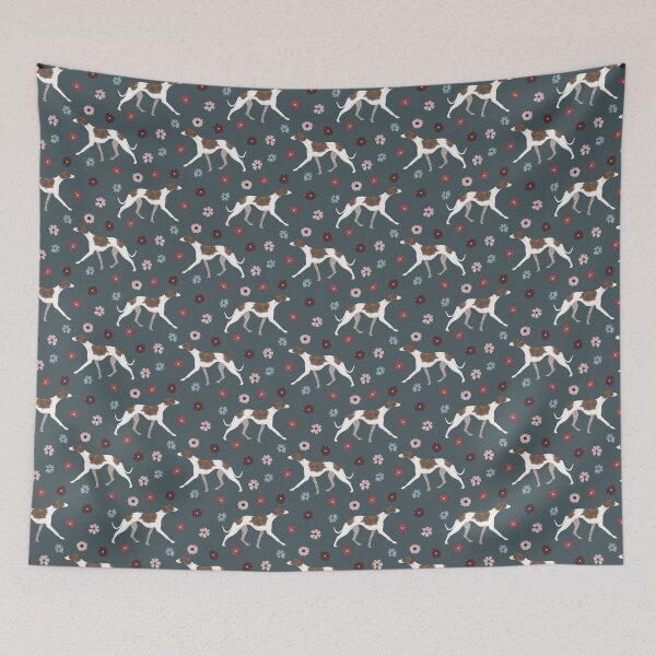 Item preview, Whippet and flowers designed and sold by lobitos.