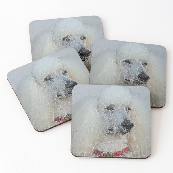 Item preview, White Standard Poodle designed and sold by ThePoodleandCo.