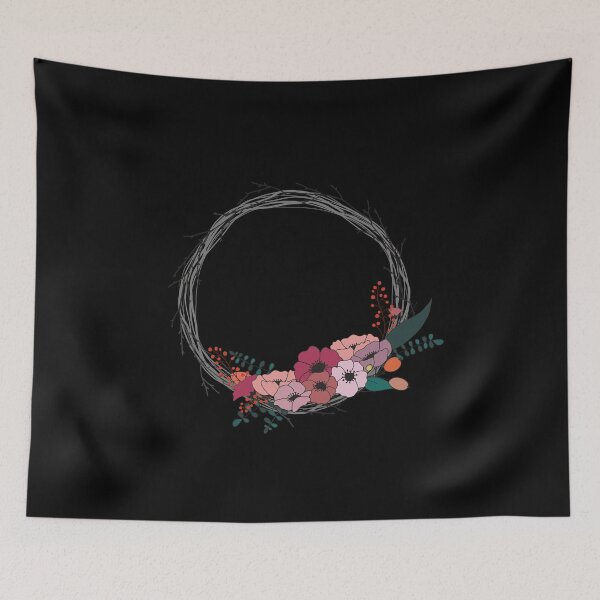 Item preview, Wreath of Pink Flowers designed and sold by beccaaxon.