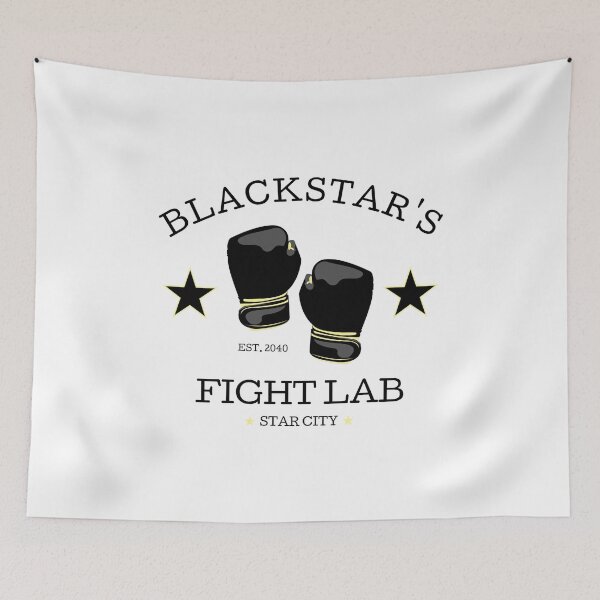 Item preview, Blackstar's Fight Lab - Gloves - Black and Yellow Logo designed and sold by FangirlFuel.