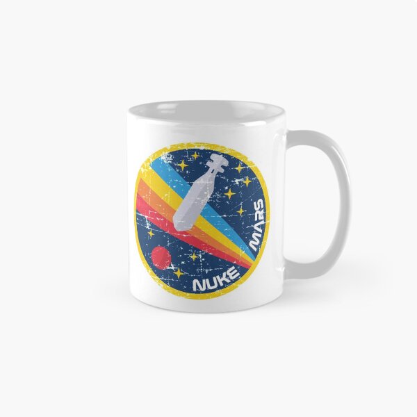 Item preview, Nuke Mars (Vintage Nasa Design) | Pin | Button designed and sold by countercolour.