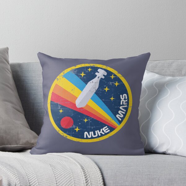 Item preview, Nuke Mars (Vintage Nasa Design) | Pin | Button designed and sold by countercolour.