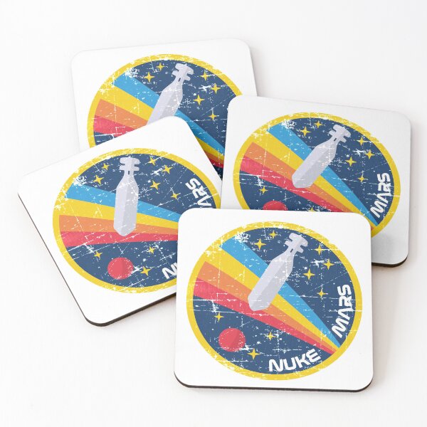 Item preview, Nuke Mars (Vintage Nasa Design) | Pin | Button designed and sold by countercolour.
