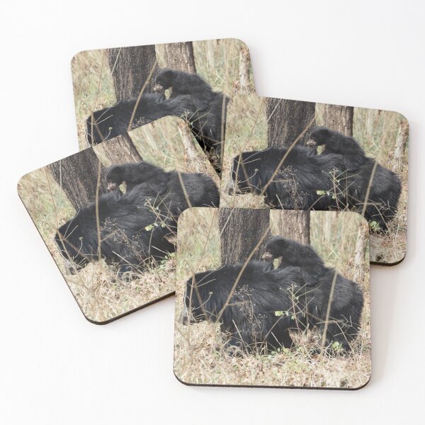 Item preview, Sloth bear cub riding on it's mommas back! designed and sold by walks4000.