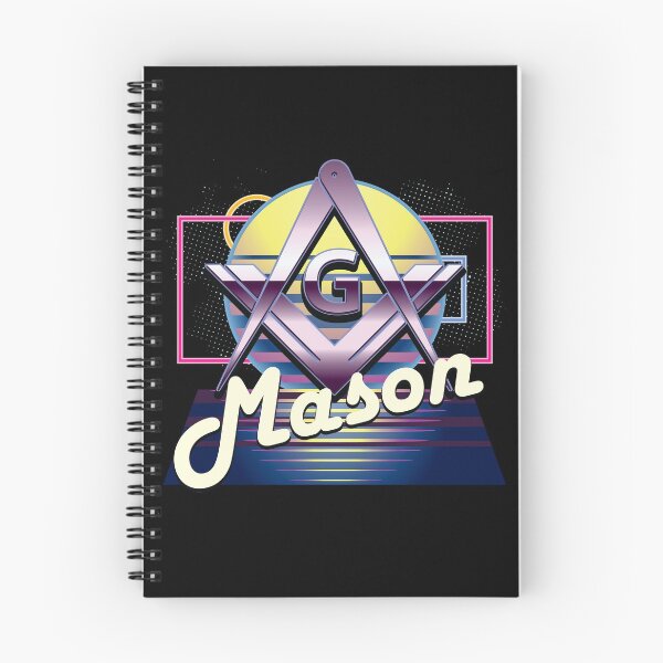 Item preview, Freemason 80's Retro Old School Square & Compass Gold Masonic designed and sold by MasterMasonMade.