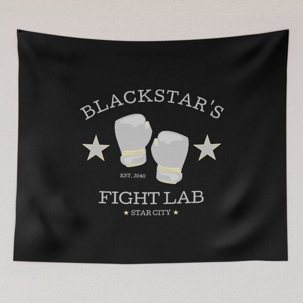 Item preview, Blackstar's Fight Lab - Gloves - Grey and Yellow Logo designed and sold by FangirlFuel.