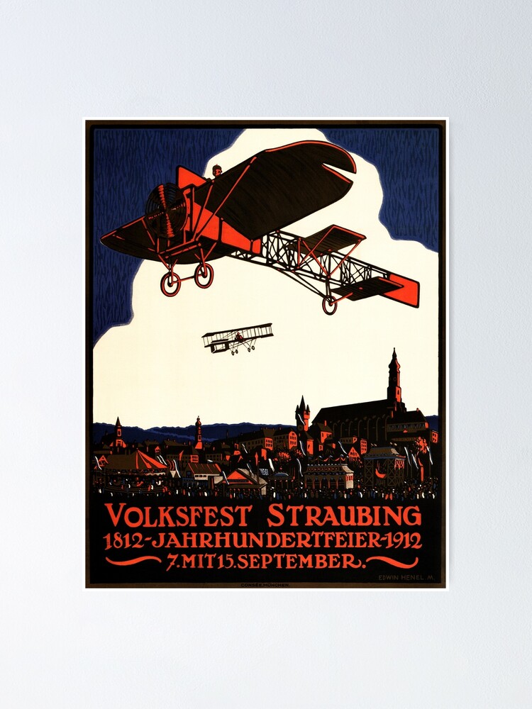 1912 VOLKSFEST STRAUBING German Bavaria Beer Fest Vintage