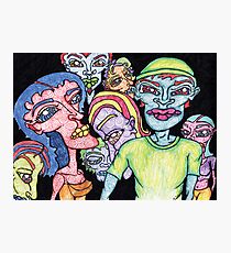 Brightly Colored Group of People Photographic Print