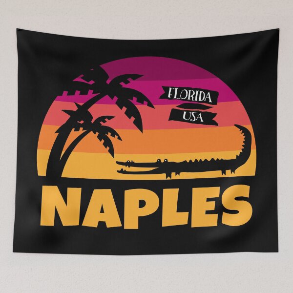 Item preview, Naples Florida Gulf Coast Sunset with Alligator designed and sold by AntiqueImages.
