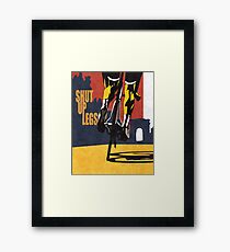Lámina enmarcada cartel de ciclismo de ilustración de Tour de France con estilo retro print: CIERRE DE PIERNAS