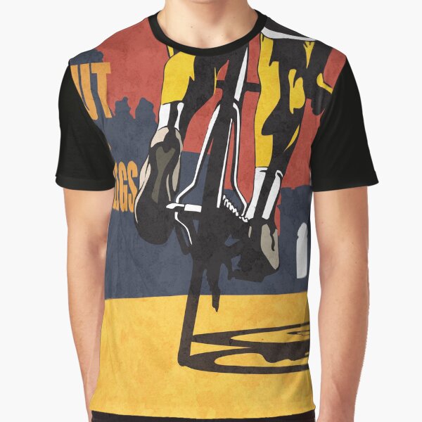 retro styled Tour de France cycling illustration poster print: SHUT UP LEGS Graphic T-Shirt