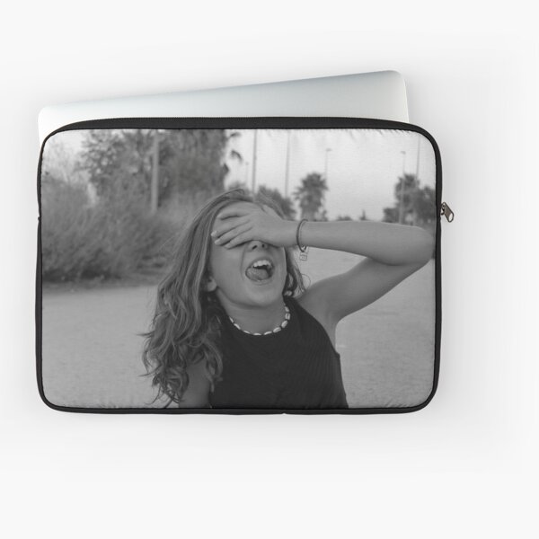 Tumblr inspiriertes Schwarz-Weiß-Foto: Sei sorglos Laptoptasche