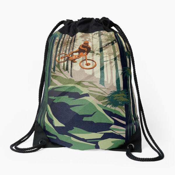 MY THERAPY: Mountain Bike! Drawstring Bag