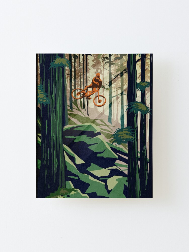 Alternate view of MY THERAPY: Mountain Bike! Mounted Print