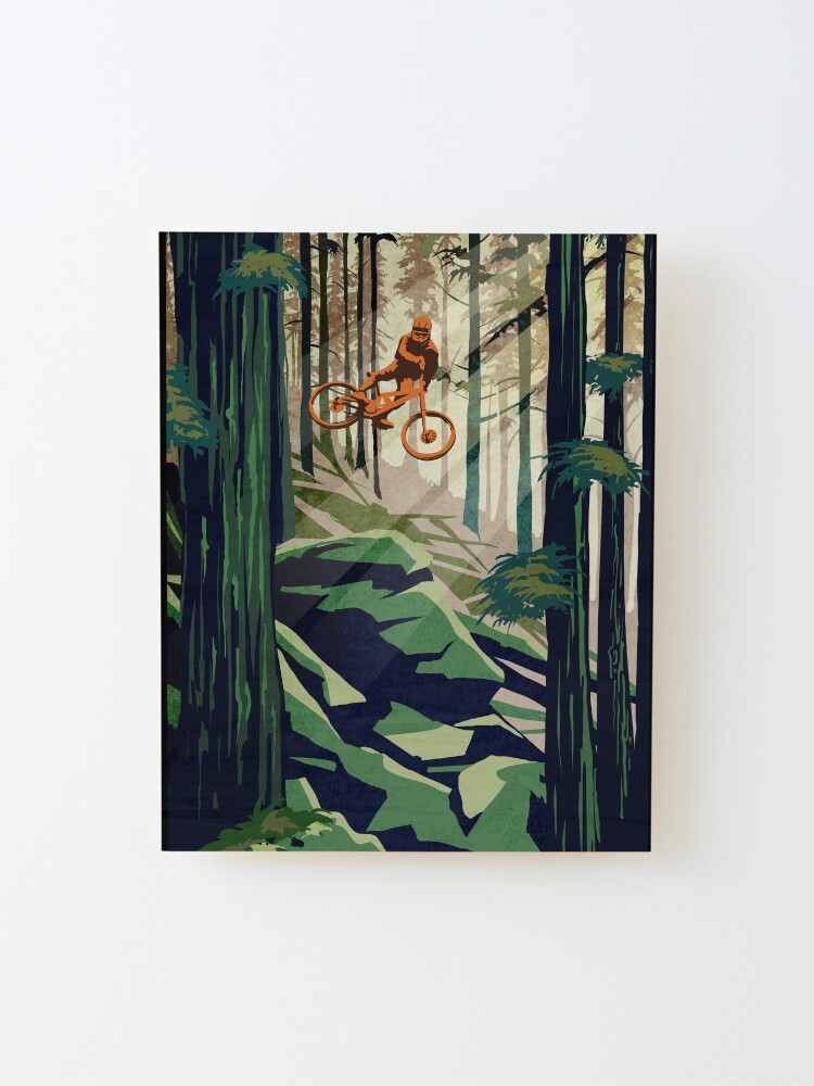 Alternate view of MY THERAPY: Mountain Bike! Mounted Print