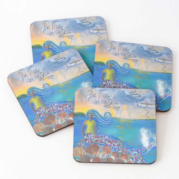 Item preview, Mermaid - Be Free in the Sea  designed and sold by SaltySurfgirl.