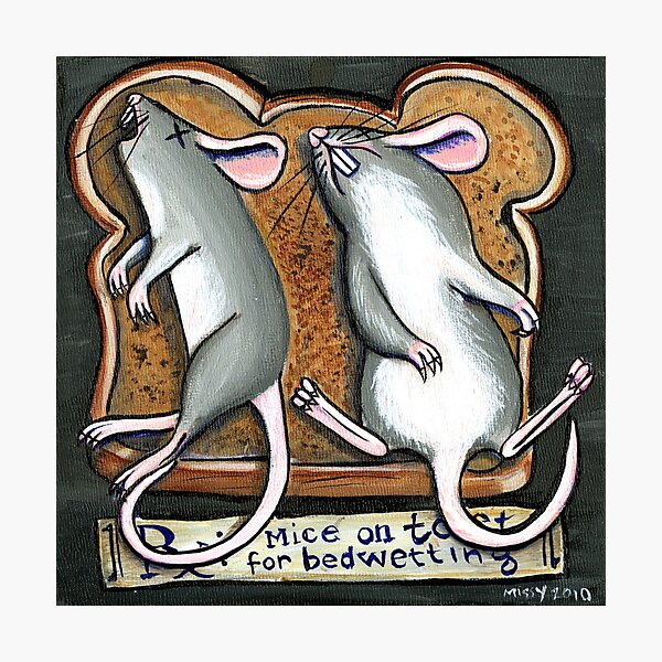 Mice on Toast Photographic Print