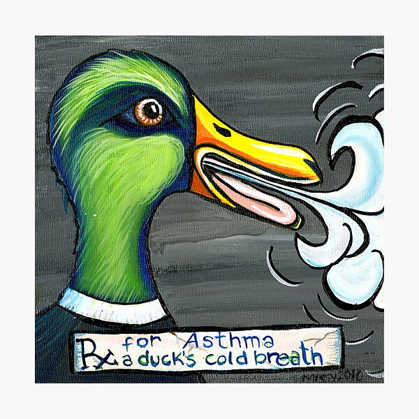 A Duck's Cold Breath Photographic Print