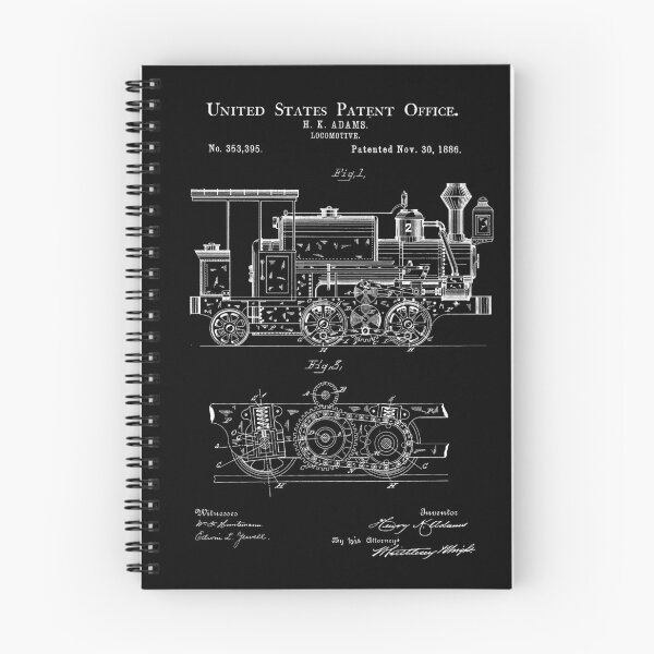 Item preview, Locomotive Patent Blueprint (1886) designed and sold by nadegata.