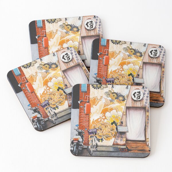 Samurai Dining Coasters (Set of 4)