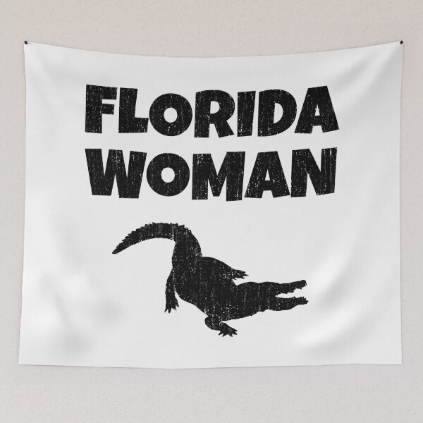 Item preview, Florida Woman Crazy Alligator Wrestler designed and sold by AntiqueImages.