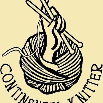 Artwork thumbnail, Continental Knitter by Colleen Coover