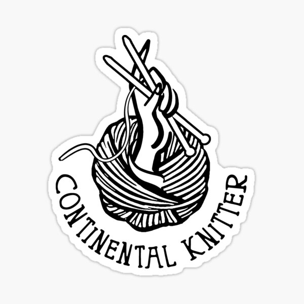 Continental Knitter Sticker