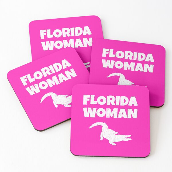 Item preview, Fearless Florida Woman Hot Pink Alligator designed and sold by AntiqueImages.